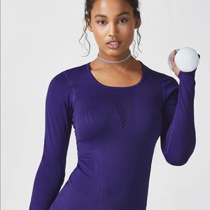 Fabletics Navy Arta Long Sleeve